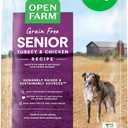 Open Farm, Grain-Free Dry Dog Food for Senior Dogs, Complete & Balanced Kibble to Support Joints & Mobility, Sustainably & Ethically Sourced Ingredients, Chicken & Turkey Recipe for Seniors, 22lb Bag, BBD 01/07/2027