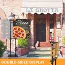 Poster Stand Heavy Duty - 2 Pack Pedestal Poster Stands for Display, Adjustable Height up to 80 Inch, Double Sided Black Floor Standing Sign Holder for Foam Board Signage