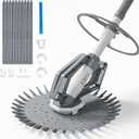 VINGLI Suction Pool Cleaner, Automatic Wall-Climbing Vacuum - Light Gray