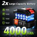 Cordless Weed Wacker, 21V Electric Weed Eater Battery Powered, 34-48 inches