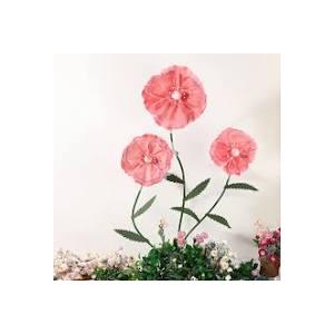Chunful 6.1 ft Giant Flowers for Decoration with Stand Large Artificial Plastic Flowers Big Handcrafted Decoration for Garden Birthday Party Wedding Props Festival Shop Window Display(Pink)