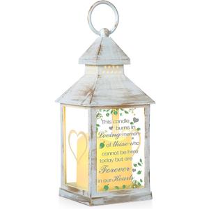 This Candle Burns in Loving Memory of Memorial Wedding Lantern Sympathy Gifts for Loss of Loved One Table Top Remembrance Wedding Decorations