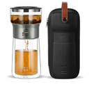 Smart Tea Maker for Loose Tea Lover Gift 9 Oz Cup Black