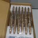 Goo-Ki 6 Pack 5 Inch （128mm） Hole Center Cabinet Pulls Antique Brass Zinc Alloy Kitchen Drawer Pulls Drawer Handles 5.5 Inch Length