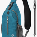 WATERFLY Small Hiking Sling Bag: Crossbody Sling Backpack Chest Bag Daypack for Men Women with Skin-Friendly Shoulder Strap