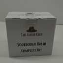 Complete Sourdough Bread Starter Kit, Glass Sourdough Starter Jar Kit & Tons of Sourdough Bread Baking Supplies - Sourdough Starter Kit Includes Sourdough Jar, Banneton Basket (2x Baskets and Jar)