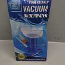 Pool Vacuum for Above Ground Pool with Nylon Mesh Net, Jet Underwater Cleaner & 3 Scrub Brushes, Portable Pool Vacuum Cleaner for Swimming Pool Spa Fountain Pond Hot Tub, Light Green