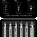 Gifts for Men,Damaged Screw Extractor Set,Valentines Day Gifts for Him Her Men Boyfriend,Mens Gifts for Dad,Husband,Stripped Screws Nuts & Bolts Drill Bit Tools for Easy Removal of Rusty Broken Screw