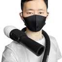 DAWAZ pet Grooming Dog Hair Dryer Water Blowing Machine Neck Hanging Bracket Universal Adjustment Free Your Hands (D1), BLACK