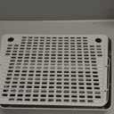 Adjustable 3 Steps Cat Litter Box Step, Litter Box Ramp with Filter Function, Non-Slip, Easy to Clean,Cat Litter Stair for Small & Elderly Cats (Light Grey)