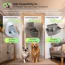 Cat Water Fountain Replacement Carbon Filters Compatible with PetSafe Drinkwell Platinum Pet Fountain, Premium Pet Water Fountain Filter (BLACK, 12 PACK)