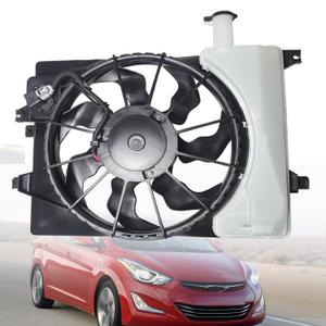 Automotive Radiator Condenser Cooling Fan Assembly Replacement for Elantra 2014-2016 Replacement for HY3115152 B01MYT9P59