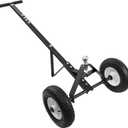 Trailer Dolly, 600LBS Capacity, 1-7/8 Hitch Ball with 12 Solid Tires, Trailer Mover Dolly for Moving, Black Powder Coated Steel