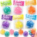 Valentines Day Gifts for Kids, 24 Pack Squeeze Stress Ball with Greeting Cards Valentines Day Cards for Kids School, Valentines Prize Exchange for Classroom, Valentines Party Favors for Boys Girls