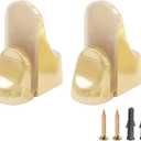 2 x 2-Pack Glass Clamp, Cucumis Adjustable Bright Zinc Alloy Glass Clip Clamp for Shower, Bathroom, Kitchen & Staircase Handrail (Gold)