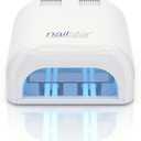 nailstar Professional 36 Watt UV Nail Dryer Nail Lamp for Gel with 120 and 180 Second Timers + 4 x 9W Bulbs Included