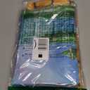 4Pack Yellow Brick Road Runner and Emerald Castle Backdrop for Wizard Party Decorations,Yellow Brick Stone Road Leading Emerald Castle Rainbow Background for Photography Halloween Princess Party Decor