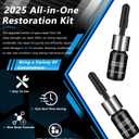 2 x Brennenstuhl Windshield Repair Kit, Windshield Crack Repair Kit, 2 Bottles Car Windshield Chip Repair Kit Quick Fix for Rock Chip Repair Kit Windshield Chips, Cracks, Star-Shaped Crack (Blue)