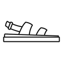 ZeroXposur, Black,Julianna sandal size 9