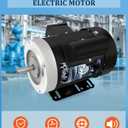 1/2HP Electric Motor Single Phase,1750RPM, 5/8" Shaft Diameter CW/CCW, TEFC 60HZ 115/230V General Purpose Motor
