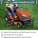 GICOOL 942-0616A Mulching Mower Blades, with 6-Star Hole, Fit for Cub Cadet MTD Troy Bilt Bronco 42" Deck Lawn Mower Replace 942-04308 742-0616A 742-0616 942-0616 742-04126