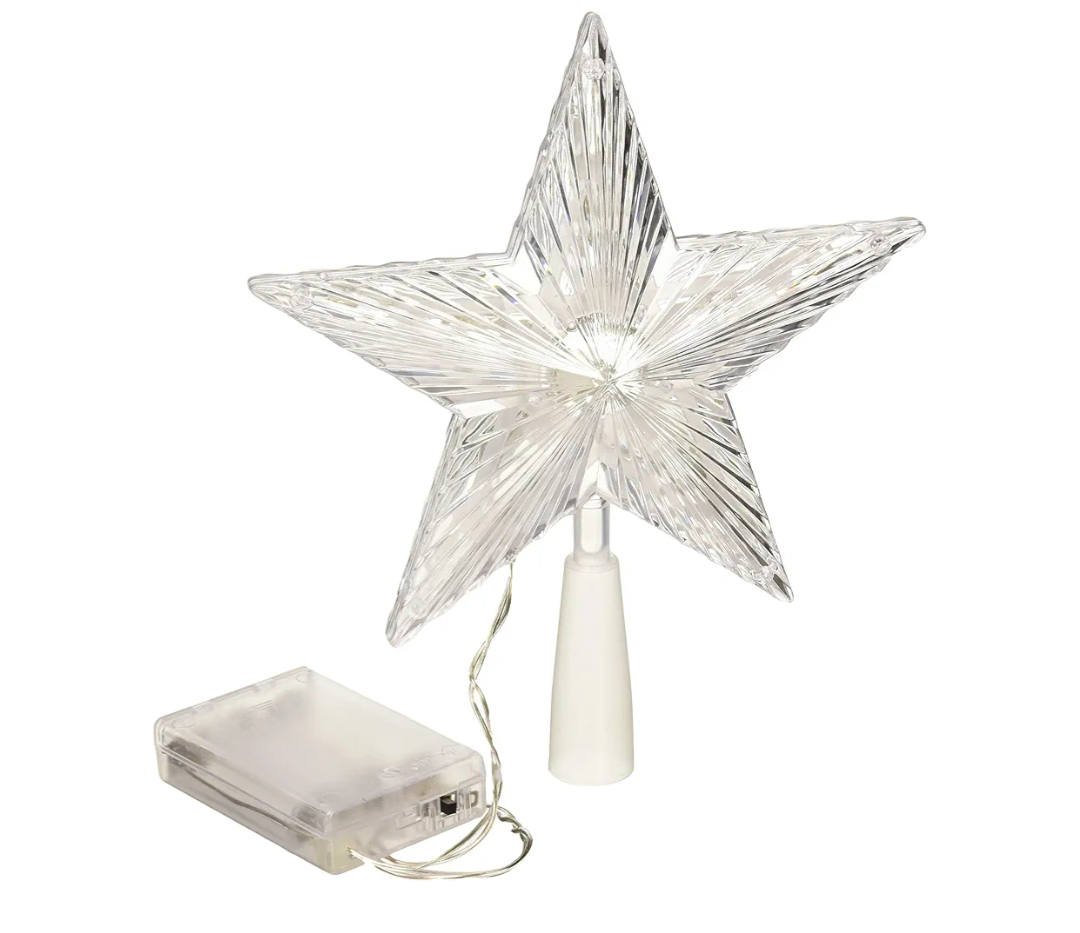 BenefitUSA Christmas Tree Light Top Star Topper Table Lovely Shiny Xmas Decorative