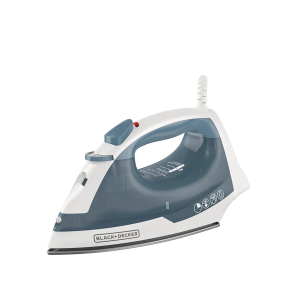 BLACK+DECKER Easy Steam Compact Iron for Clothes, Automatic Shutoff, Nonstick Plate, Light Weight, 1200 Watts