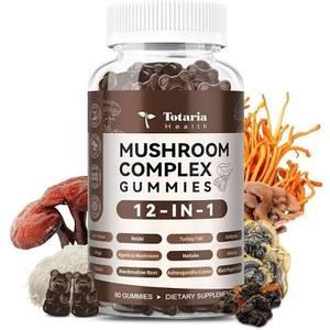WISHSPARK Mushroom Complex Gummies with Lions Mane Mushroom, Reishi, Cordyceps, Lion's Mane Mushroom Gummies for Adults Brain Booster, Immune Support, Energy-60 BBD: 

19/06/2026