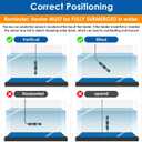 AquaMiralce Aquarium Heater 25W Turtle Heater for 3-5 Gal Tanks, LED Digital Display Fish Tank Heater with Auto Power-Off When Leaving Water & High Temp Protection