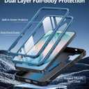 FNTCASE for Samsung Galaxy S26+ Plus Case: with Kickstand | 2 Front Frames | Built-in Screen Protector Military Grade Drop Proof Protection Rugged Protective Phone Case for S26 Plus 6.7 Inch Blue