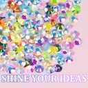 2 Boxes Resin Rhinestones with Tweezers for Crafting, 30000Pcs Mixed-Color 3mm&4mm Bedazzling Crystal with 3Pcs 10ml B7000 Jewelry Glue for DIY Crafts Clothing Tumblers Shoes Fabric Nail Art