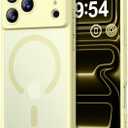 Thomo Magnetic for iPhone 17 Pro Max Case, [Compatible with Magsafe] [Full Camera Protection] Translucent Matte Military Grade Shockproof with Anti-Fingerprint Phone Cover 2025, Creamy Yellow