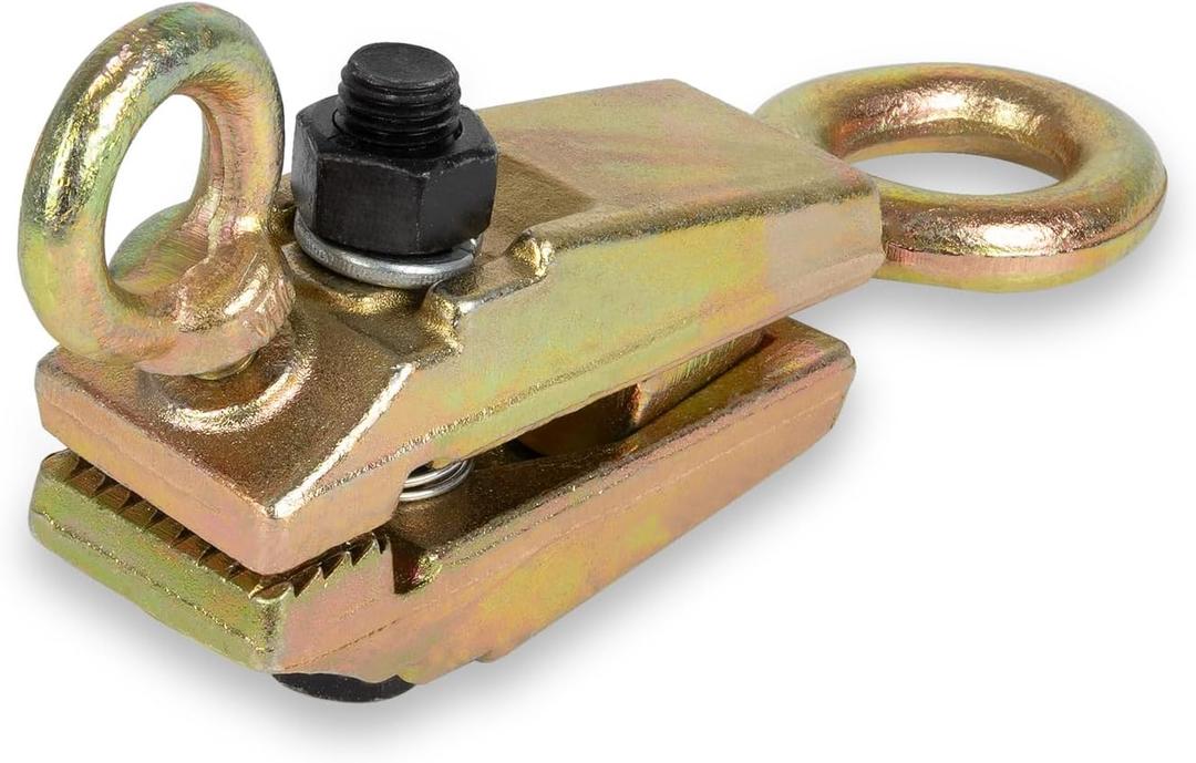 5 Ton Auto Body Pulling Clamp, 2-Way Self-Tightening Frame Grips, Heavy Duty Small Mouth Collision Repair Tool for Car Bodywork, Pulling Capacity 5T (Straight) & 2T (Cross), Professional Grade