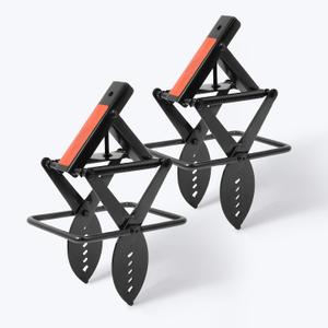 Mole Traps that Kill Best, 2 Pack Scissor Mole Trap, Sleek Black Stainless Steel Finish