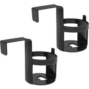 2-Pack Car Cup Holder, Waterproof and Durable, Portable Multifunction Automotive Cup Storage Accessories, Universal for Most Cars, Shockproof Scratchproof Side Window Seat Armrest Cup Holder (Black) (Style 1)