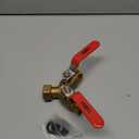 HQMPC Garden Hose Y Valve Hose Splitter Brass Hose Splitter With Stainless Steel Long Handle Brass Y Valve Water Garden Hose Adapter 2 Way Y Valve 3/4" GHT Thread (Big Splitter 1Pc)