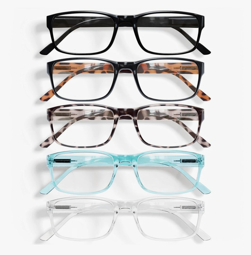 Gaoye Professional Reading Glasses for All Day - Computer Readers with Blue Light Protection - Value Pack
