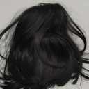 14 Inches Black Lace Front Wigs for Women Short Straight Bob Wig with Middle Part Synthetic Hair for Cosplay or Daily Use