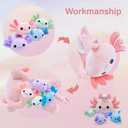 Axolotl PlushCute Axolotl Mommy Stuffed Animal with 4 Baby Axolotl Plushies in TummyKawaii Axolotl Plush Toy Gift for Kids Girls Boys