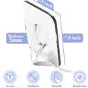 2 Pack Photo Frame Shaped Clear Acrylic Flower Vase - 8 x 6 Inch Acrylic Flower Holder for Centerpieces. Picture Frame Vase Floral Arrangement Holder for Room Dcor