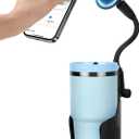 Magnetic Cup Holder Phone Holder for Magsafe, 360 Adjustable Long Gooseneck & Powerful N54 Magnet Cell Phone Mount for Car Compatible with iPhone & Samsung & All Smartphones