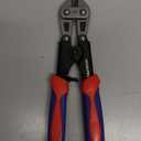 WORKPRO Mini Bolt Cutter 8-inch, Spring Loaded Small Heavy Duty Wire Cable Cutter, Snips Clippers with Soft Anti-Slip Handle