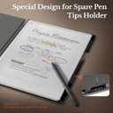 CoBak Case for Remarkable Paper Pro Color Tablet 11.8" 2024 Released- Smart Auto Sleep/Wake Folio Lightweight Protective Cover with Built-in Pen Holder and Nibs Holder (Black)