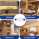 GOOVER 60W Triac Dimmable Driver,Power Supply,AC 120V to DC 12V Transformer,Compatible with Lutron and Leviton Dimmers,for LED Lighting,Class 2,ETL Certified