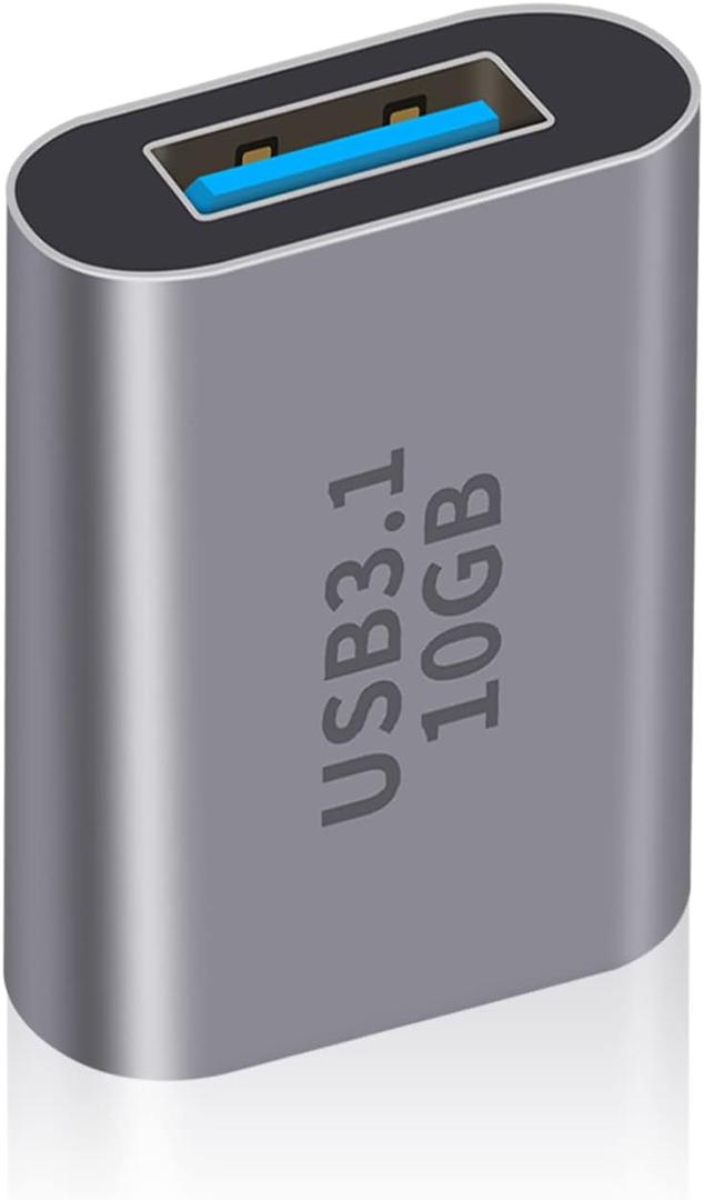 Duttek USB C Female to USB Female Adapter 3.1 Gen2, 10Gbps Bi-Directional Type C to Type A Adapter OTG Adapter Support Data Sync and Charging for Laptop, PC, iPhone, MacBook Pro, Laptop