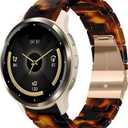 18mm Resin Band for Garmin Venu 3S / Venu 2S / Vivoactive 4S / Vivomove 3S, Lightweight Elegant Quick-Release Wristband Strap for Garmin Venu 4 41mm / Forerunner 265s / 255s