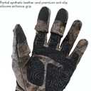 Riverruns Flexible Fishing Gloves Fleece Lining Windproof Ice Fishing Gloves Water-Repellent Touchscreen 3 Cut Fingers (Small, Autumn Forest)