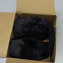 Clothirily Winter EarMuffs for Women, Faux Fur Warm Ear Muffs for Winter, Foldable Ear Covers, Fuzzy Ear Warmers for Women (Black)