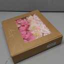 Ling's Moment Artificial Flowers Fake Silk Hydrangea Faux Peony Foam Roses Combo for DIY Wedding Bouquet Centerpiece Arrangement Bridal Shower Party Home Decor, Powder Pink & Berry Pink & Cream, 24pcs