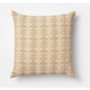 Threshold x Studio McGee Woven Block Print Square Throw Pillow - Camel, 2 Pack, Size 18 x 18 Inch